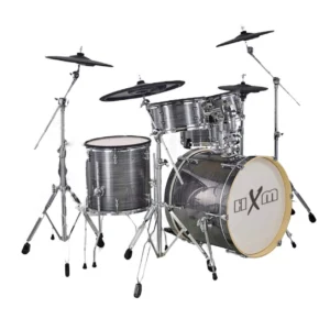 Batería Electrónica Profesional HXM XD-2000 KM | 9 Piezas Malla – Edición Plata Cepillada