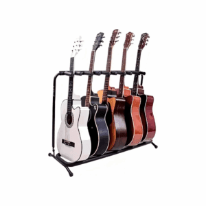 Atril Aspor 5 Guitarras Ajustable y Plegable con Acolchado Metálico Resistente
