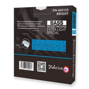 Ziko Cuerdas Bajo Eléctrico 5 Cuerdas DN-045125