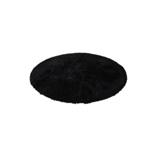 Alfombras Peludas Redondas 150 Negra