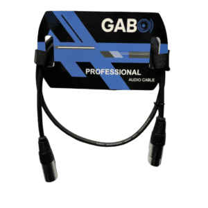 Cable Micrófono XLR a XLR 1m GABO Audio Pro