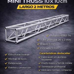 Mini Truss Viga 2 metros 10x10cm Truss Bull