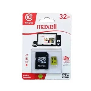 Tarjeta de Memoria Micro SD 32GB Clase 10 con Adaptador SD