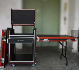 Rack Flight Case Profesional 16U para Consola Mixer y Amplificadores