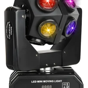 Luz LED móviles RGBW 4 en 1 de 10W de alto brillo. Modo  de control Automático Sonido  - DMX512