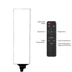 Luz LED Rectangular RL-100 62W Bicolor con Control Remoto para Fotografía y Video