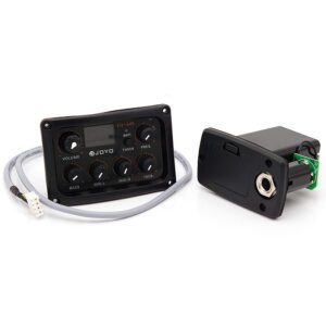 Preamplificador con Ecualizador JOYO EQ-505 de 5 Bandas para Guitarra Acústica con Afinador